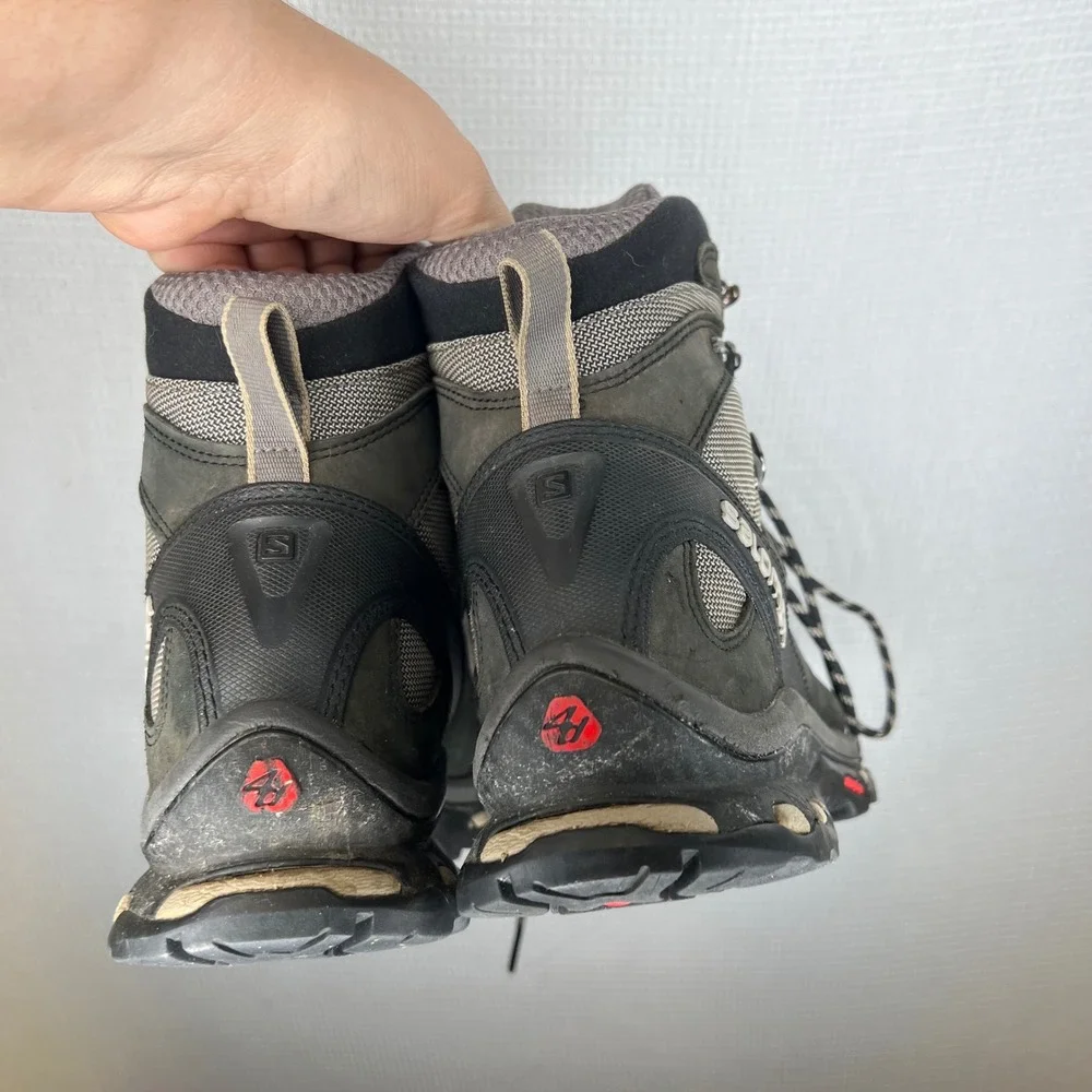 Salomon Quest 4D GTX Mens Hiking Boots Grey Black Waterproof 370731 Size 10